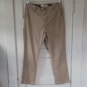 Tailor Vintage Khaki Chinos Size 34X32 Comfort Stretch